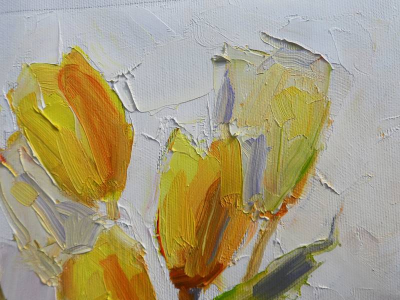 " Tulips" Impressionistic Painting Yehor Dulin - Subjektiv.art