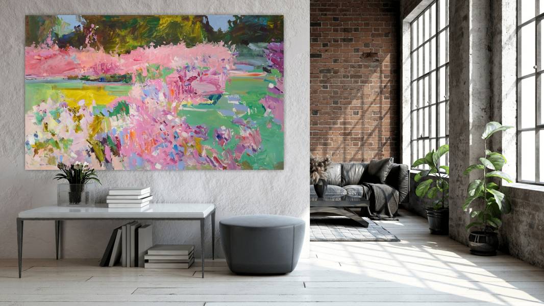 My spring garden Impressionistic Painting Yehor Dulin - Subjektiv.art