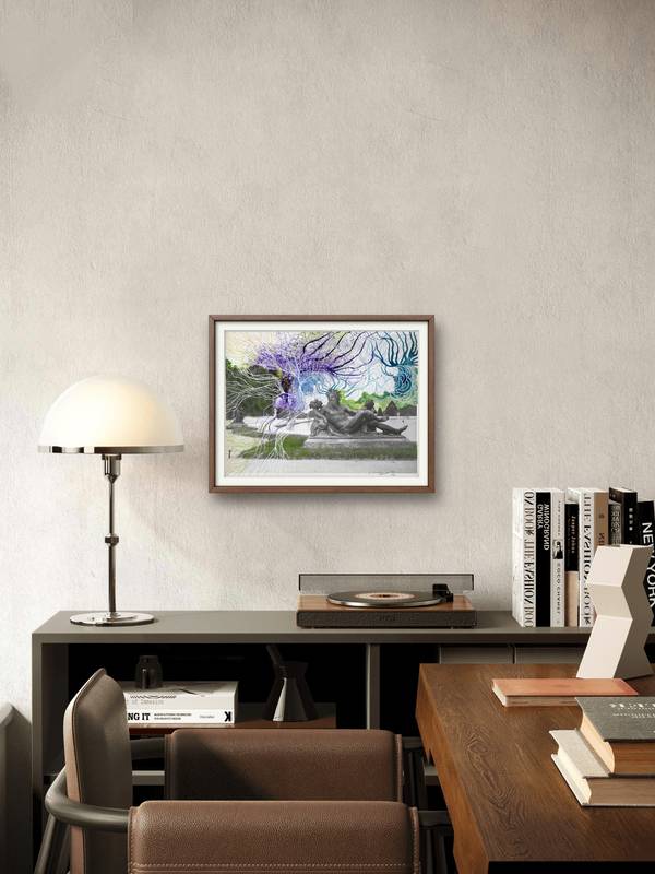 'Versailles 3' Surrealistic Painting Marijah Bac Cam - Subjektiv.art
