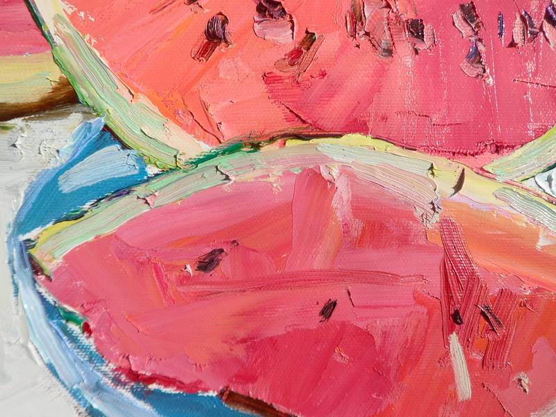 Watermelon Fine Art Painting Yehor Dulin - Subjektiv.art
