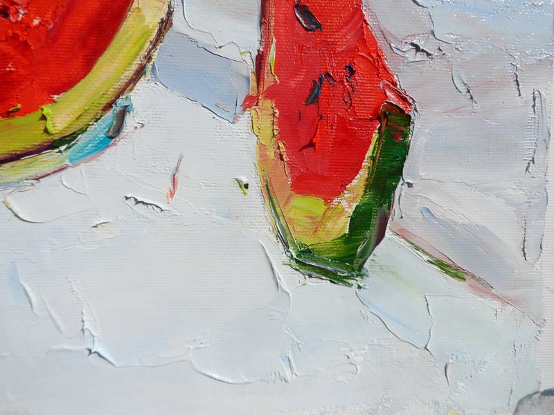 Watermelon Impressionistic Painting Yehor Dulin - Subjektiv.art