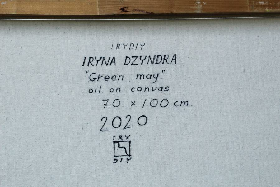Green May Fine Art Painting IRYDIY Iryna Dzyndra - Subjektiv.art