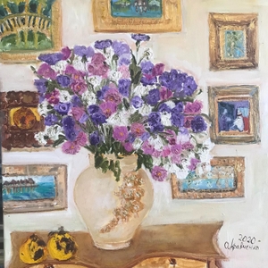 Chrysanthemums in the Interior - Subjektiv.art