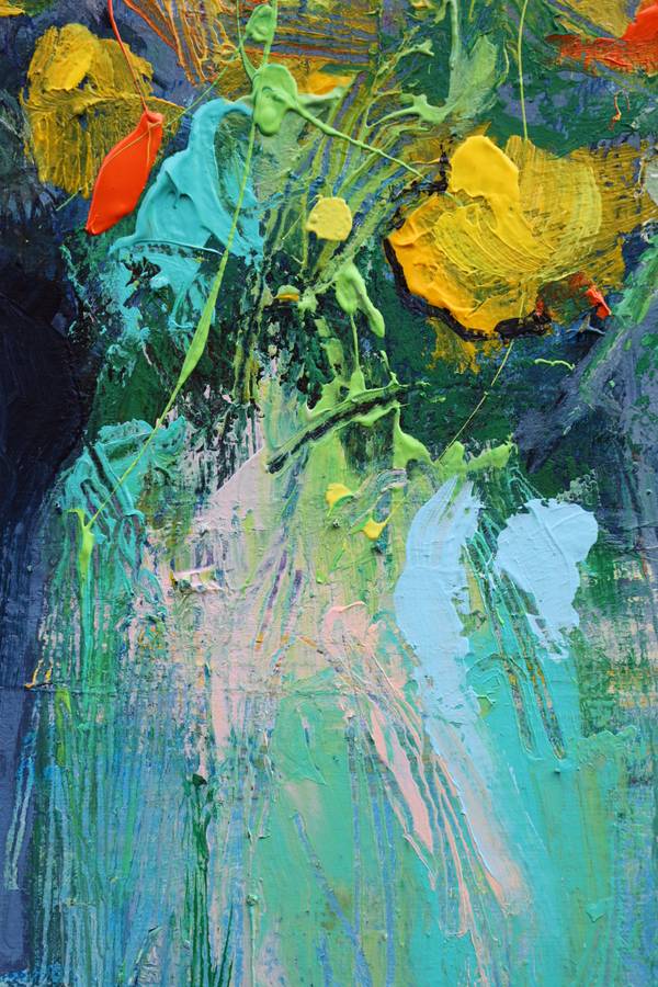 Dandelions Expressive and gestural Painting Artem Andreichuk - Subjektiv.art