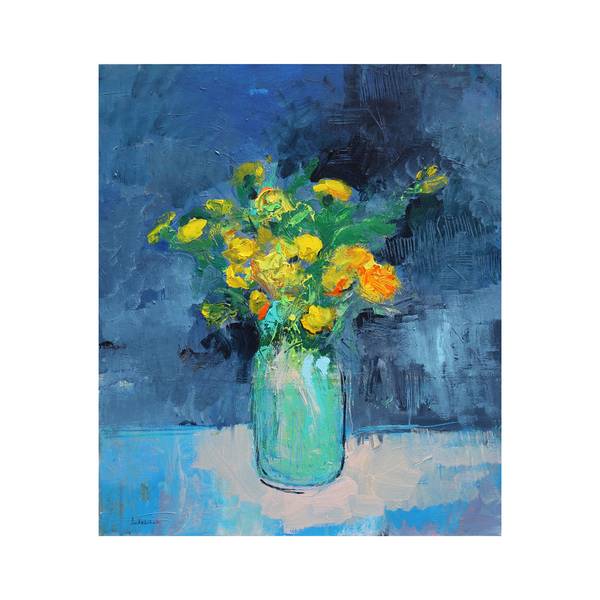 Dandelions Expressive and gestural Painting Artem Andreichuk - Subjektiv.art