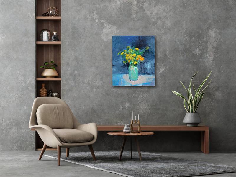 Dandelions Expressive and gestural Painting Artem Andreichuk - Subjektiv.art