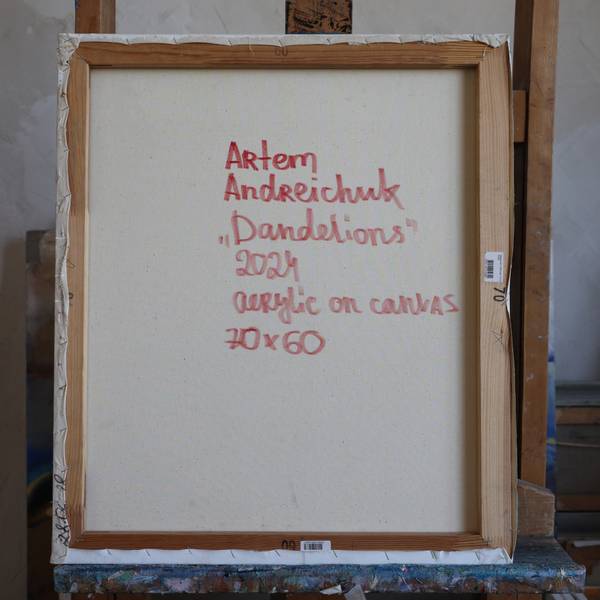 Dandelions Expressive and gestural Painting Artem Andreichuk - Subjektiv.art