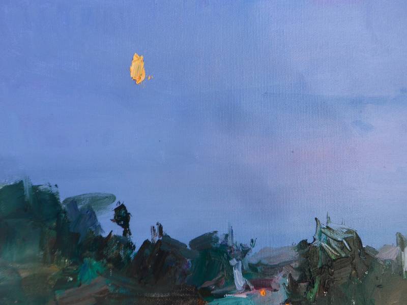" moon " Impressionistic Painting Yehor Dulin - Subjektiv.art