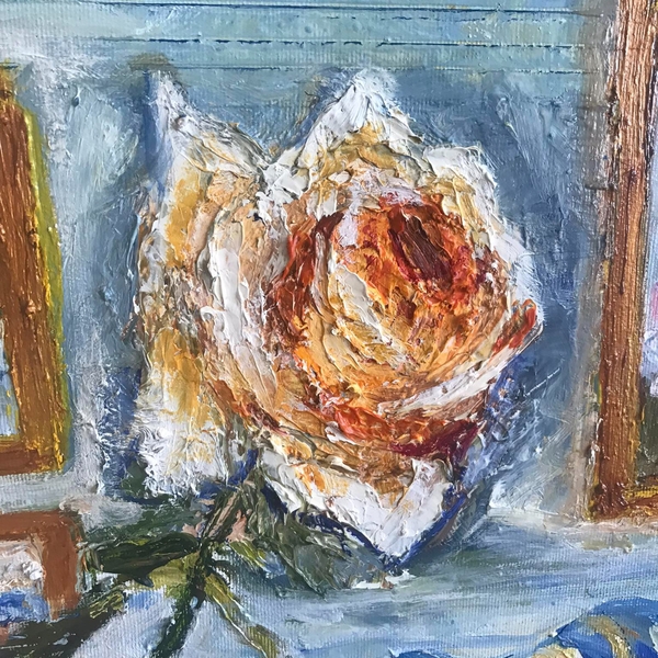 The Orange Rose Unspecified Painting Olga Kravchenko - Subjektiv.art