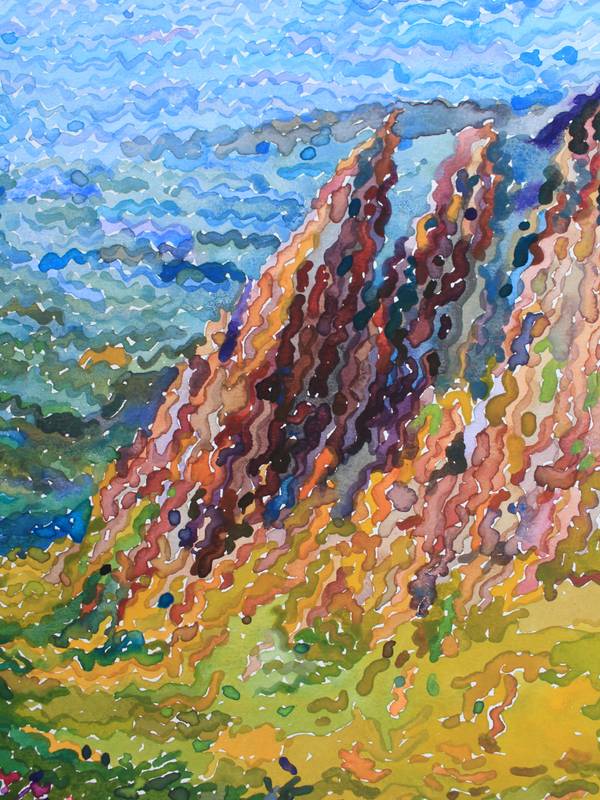 Shpytsi Mountains in the Carpathian National Park Impressionistic Painting Tanbelia artist - Subjektiv.art