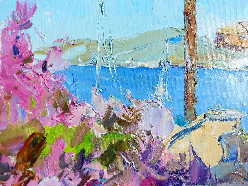 " Favorite cafe" Impressionistic Painting Yehor Dulin - Subjektiv.art