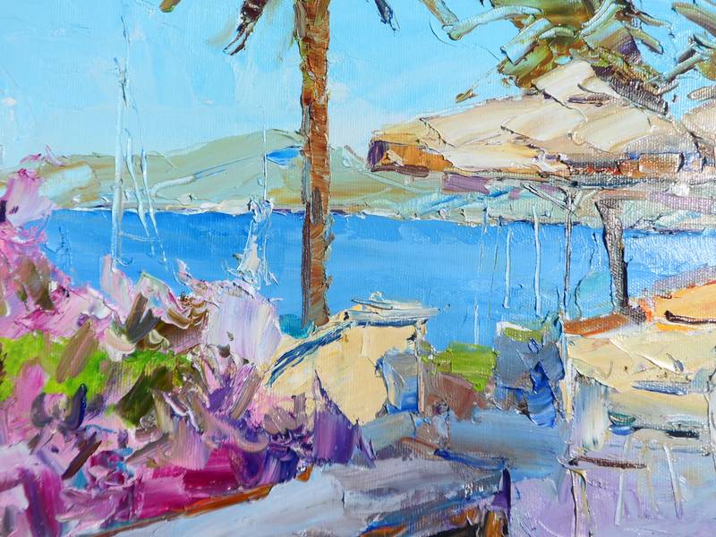 " Favorite cafe" Impressionistic Painting Yehor Dulin - Subjektiv.art