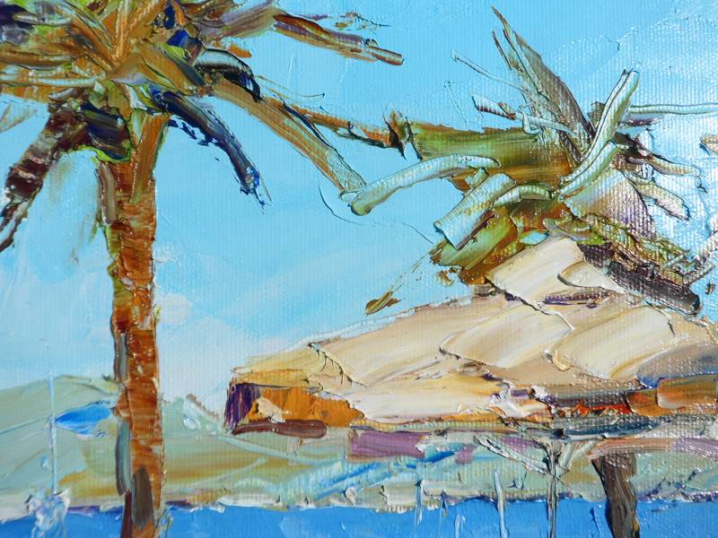 " Favorite cafe" Impressionistic Painting Yehor Dulin - Subjektiv.art