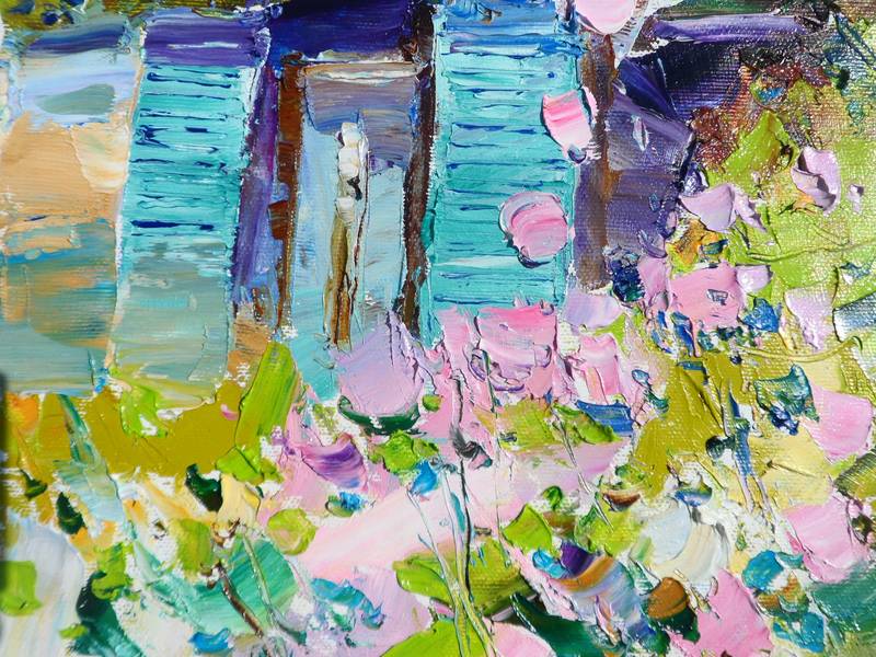 Roses under my window Fine Art Painting Yehor Dulin - Subjektiv.art