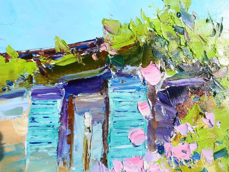 Roses under my window Fine Art Painting Yehor Dulin - Subjektiv.art