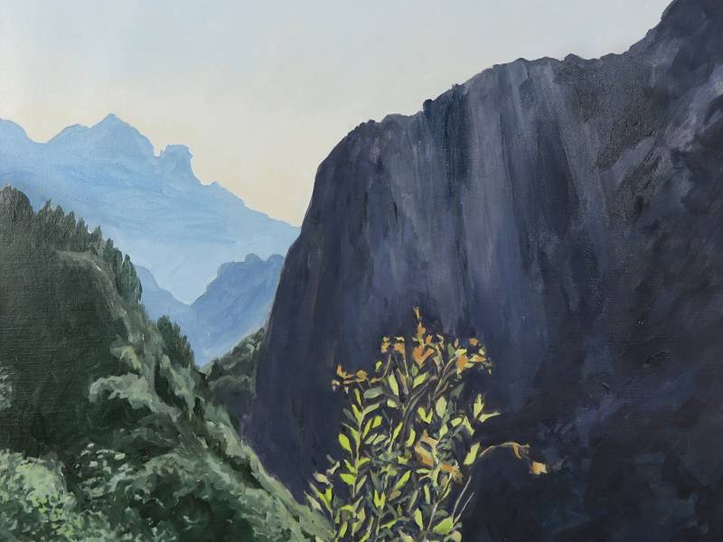 Route d'Évisa Fine Art Painting Karine Bartoli - Subjektiv.art