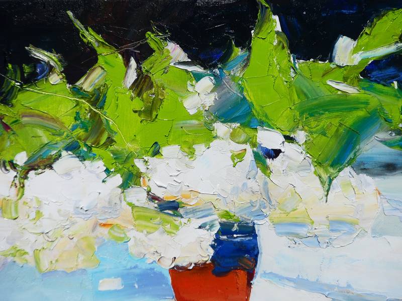 Spring flowers Impressionistic Painting Yehor Dulin - Subjektiv.art