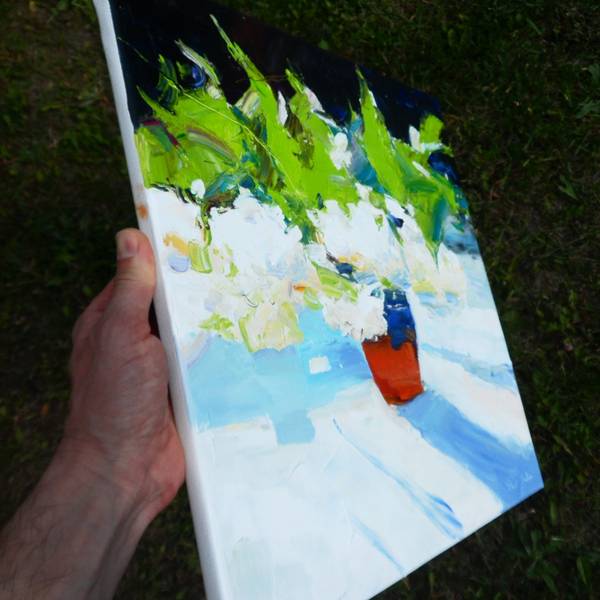 Spring flowers Impressionistic Painting Yehor Dulin - Subjektiv.art