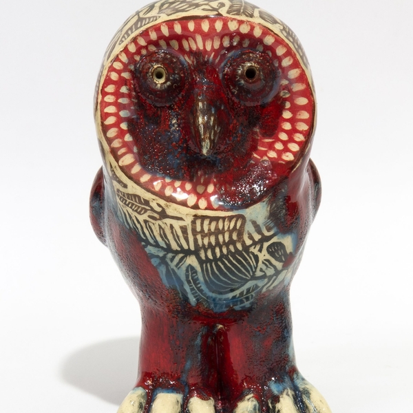 Ceramic sculpture Owl Modern Ceramic Julia Dunaeva - Subjektiv.art