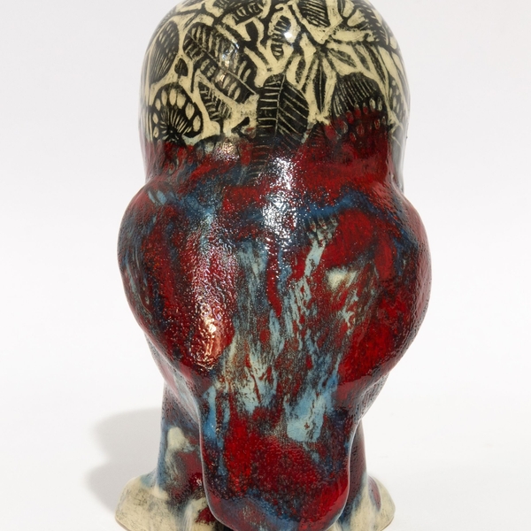 Ceramic sculpture Owl Modern Ceramic Julia Dunaeva - Subjektiv.art