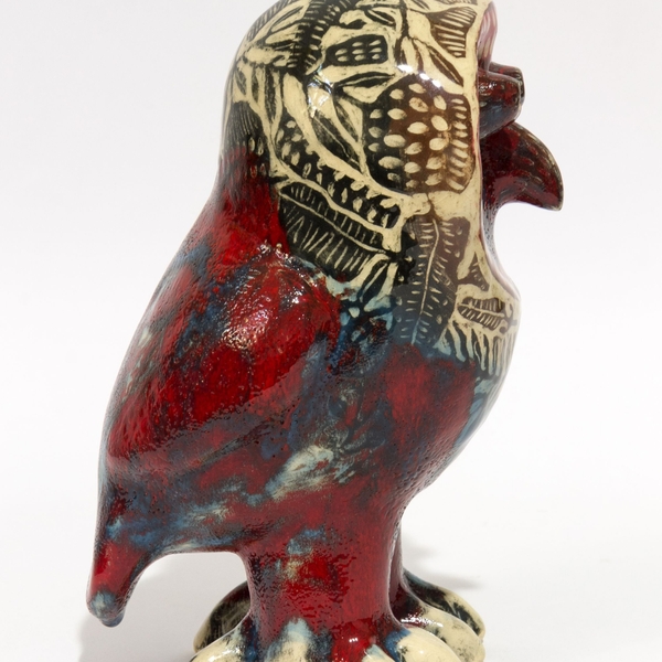 Ceramic sculpture Owl Modern Ceramic Julia Dunaeva - Subjektiv.art