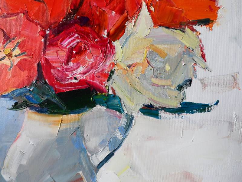 " Tulips" Impressionistic Painting Yehor Dulin - Subjektiv.art