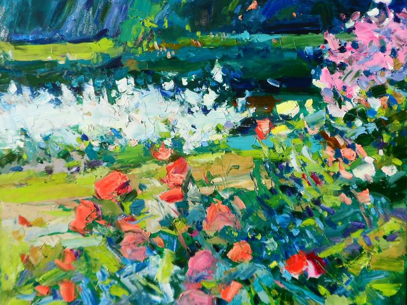 Spring garden Fine Art Painting Yehor Dulin - Subjektiv.art