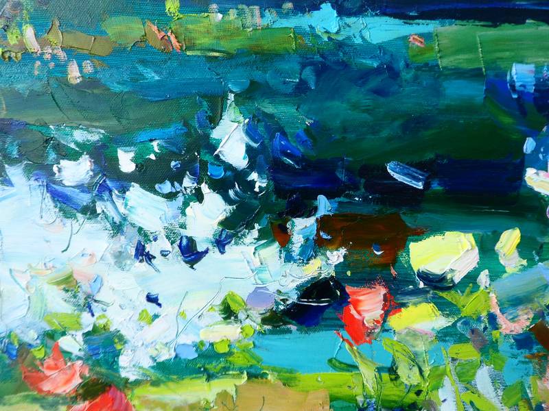 Spring garden Fine Art Painting Yehor Dulin - Subjektiv.art