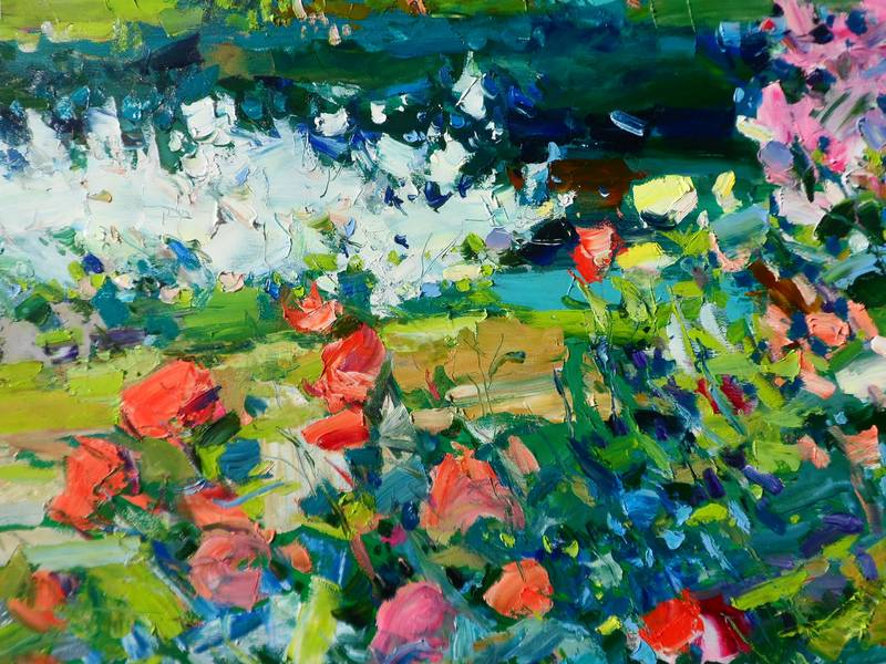 Spring garden Fine Art Painting Yehor Dulin - Subjektiv.art
