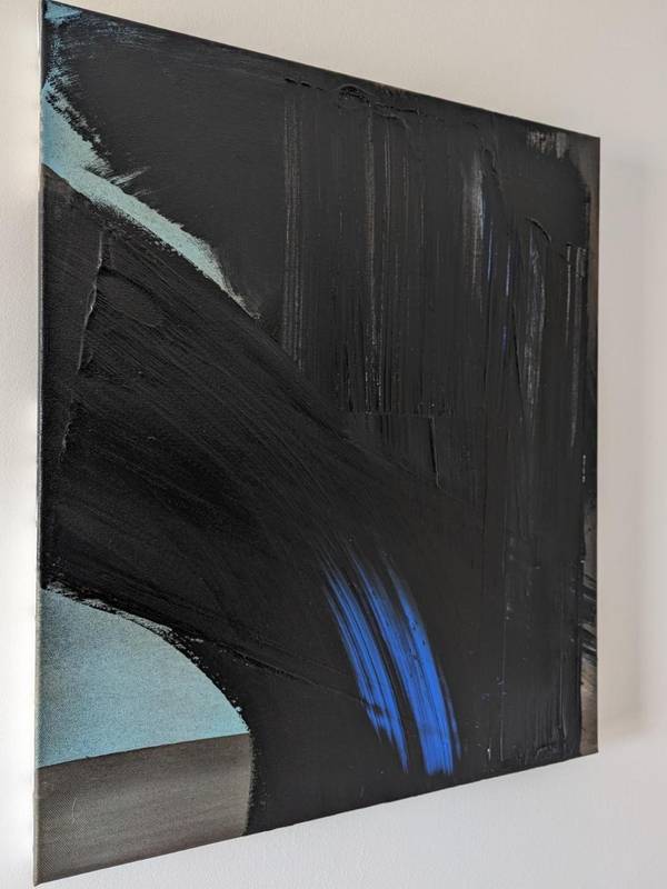 L'arbre noir Abstract Painting Benoit Guerin - Subjektiv.art