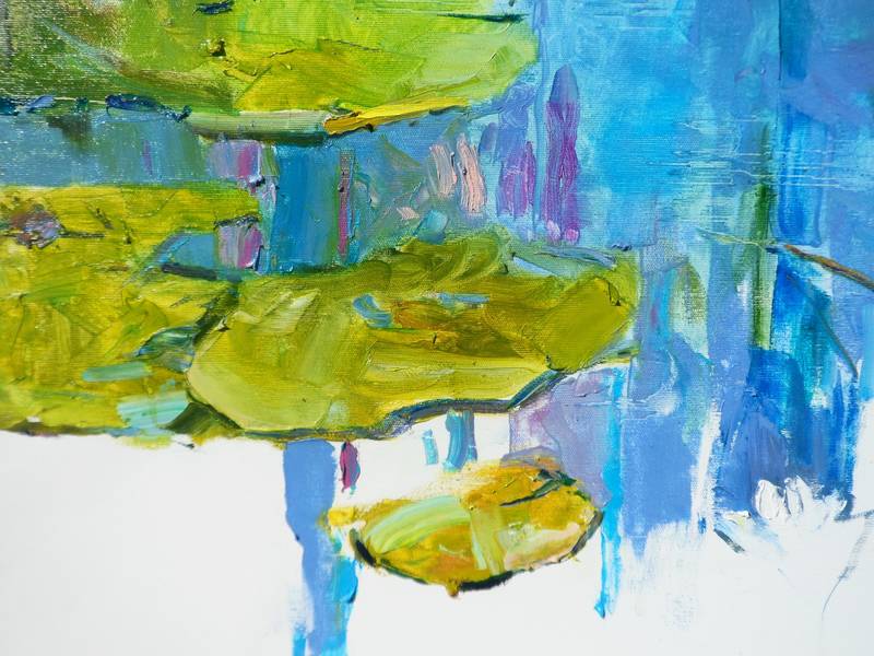 water lilies  Impressionistic Painting Yehor Dulin - Subjektiv.art