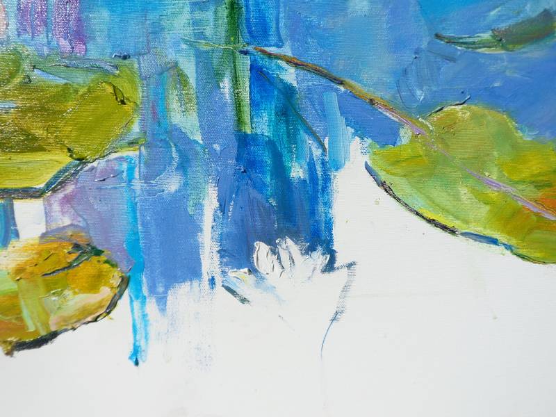 water lilies  Impressionistic Painting Yehor Dulin - Subjektiv.art