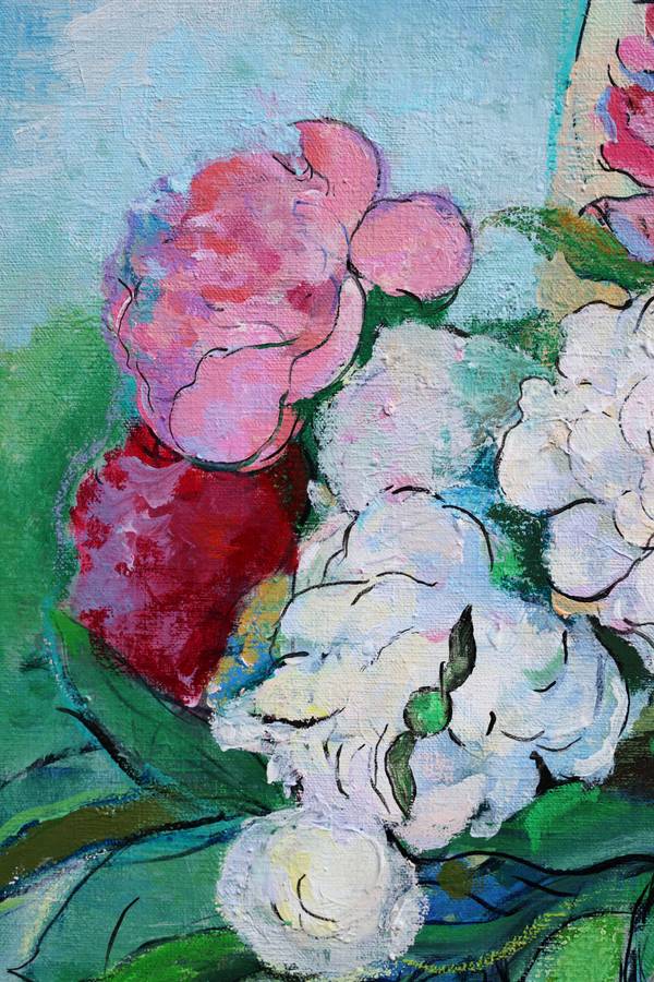 Still life with peonies  Fine Art Painting Artem Andreichuk - Subjektiv.art