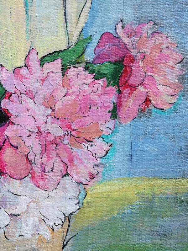 Still life with peonies  Fine Art Painting Artem Andreichuk - Subjektiv.art