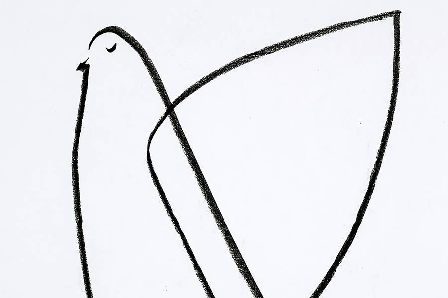 "Dance of the Bird" Fine Art Drawing Halyna Mamchur - Subjektiv.art