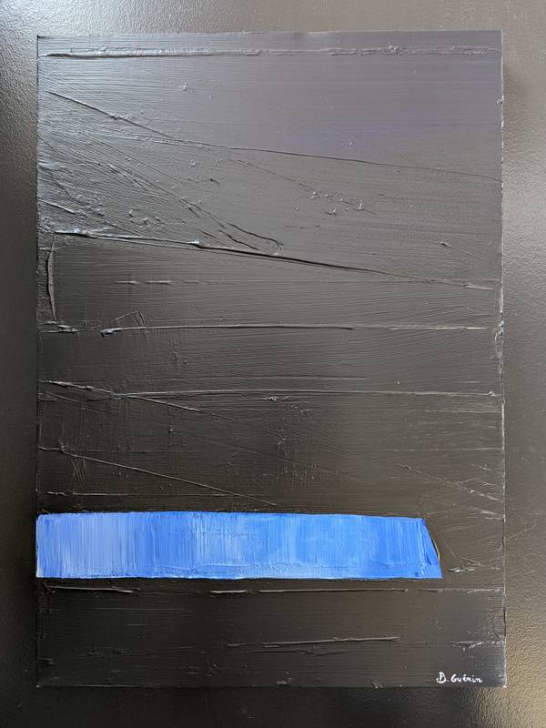 Outremer Abstract Painting Benoit Guerin - Subjektiv.art