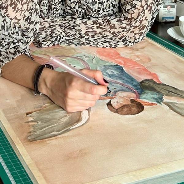 St. Michael the Archangel Organic Painting Catarina Vasco - Subjektiv.art