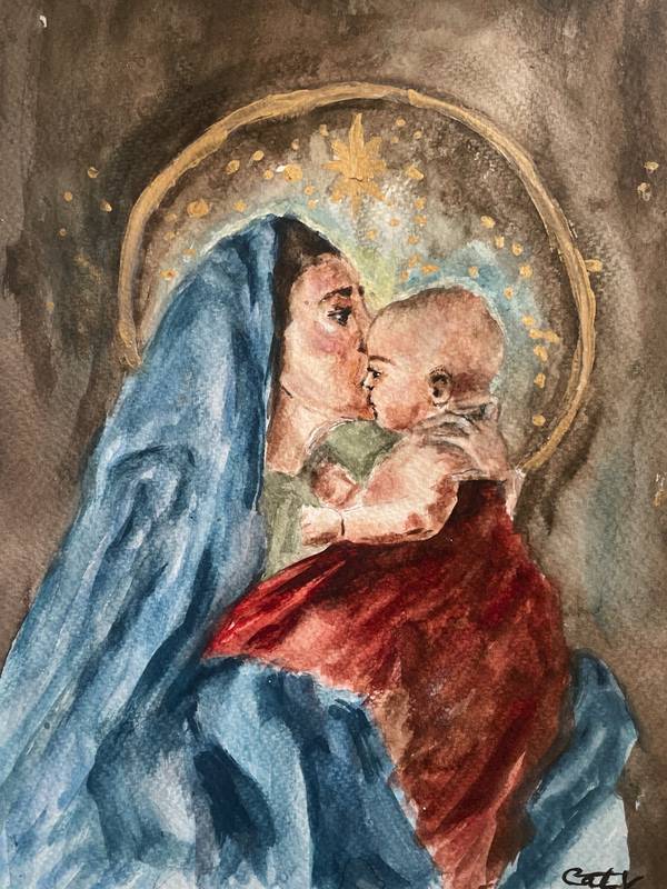 Christmas Organic Painting Catarina Vasco - Subjektiv.art