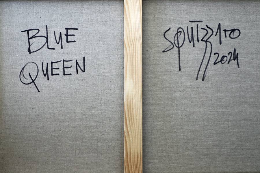 Blue queen Graphic, illustrative and typographic Painting Antony Squizzato - Subjektiv.art