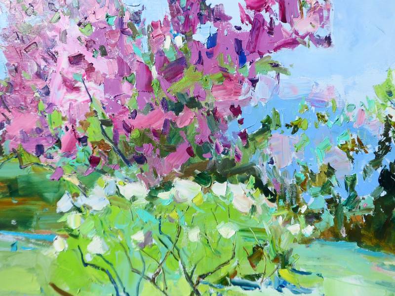 Magical garden Impressionistic Painting Yehor Dulin - Subjektiv.art