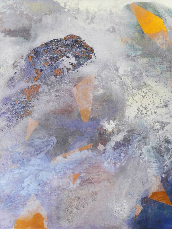 Satellites and nebulae Abstract Painting Alena Kuznetsova - Subjektiv.art