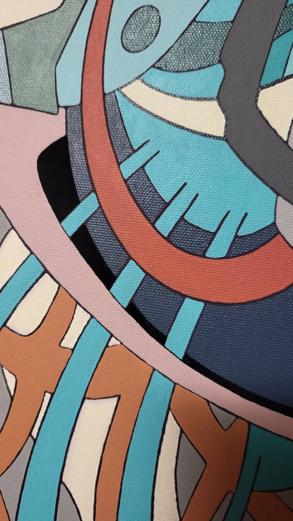 The birth of strength Abstract Painting Eugene Pokutnev - Subjektiv.art