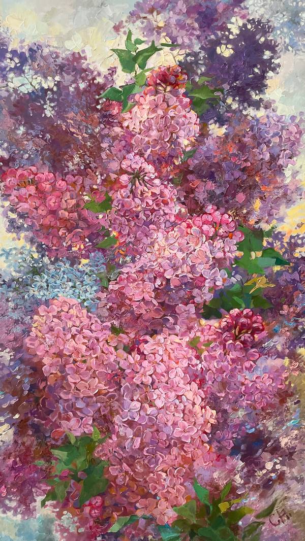 Lilac Fine Art Painting Julia Chemerys - Subjektiv.art