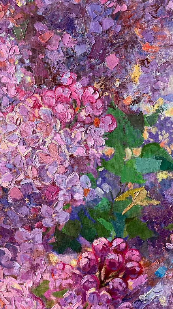 Lilac Fine Art Painting Julia Chemerys - Subjektiv.art