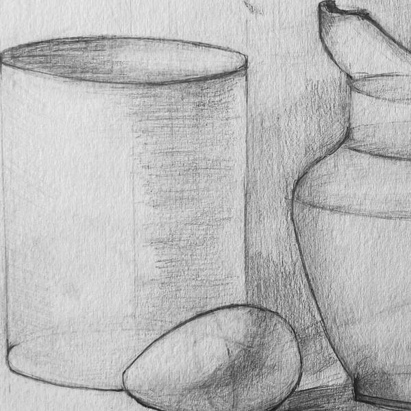 Geometric Still Life Photorealistic Drawing Catarina Vasco - Subjektiv.art