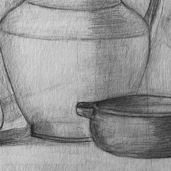 Geometric Still Life Photorealistic Drawing Catarina Vasco - Subjektiv.art