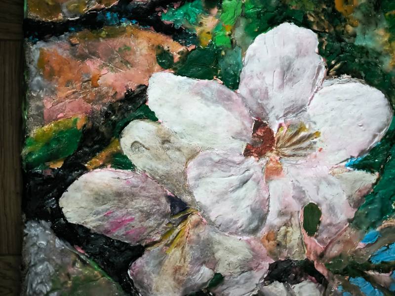 Flower #4 Collage Mixed media Dmitry  Ulyanov  - Subjektiv.art