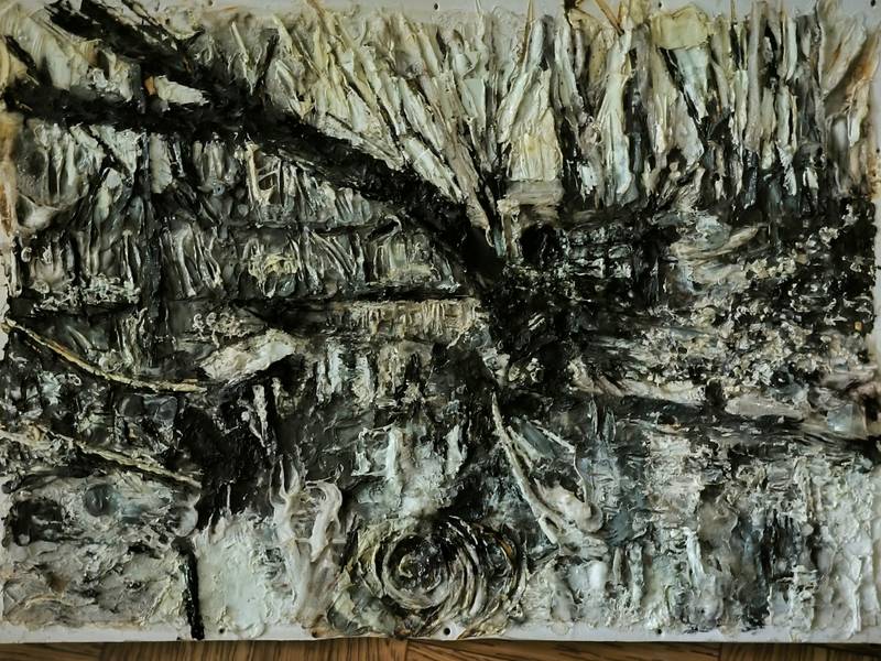 Old river  Collage Mixed media Dmitry  Ulyanov  - Subjektiv.art
