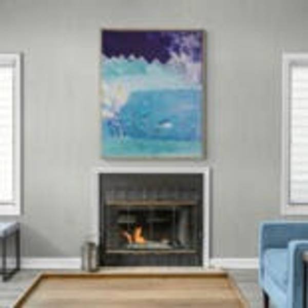 Mediterraneo Expressive and gestural Painting Claudia De La Hoz - Subjektiv.art