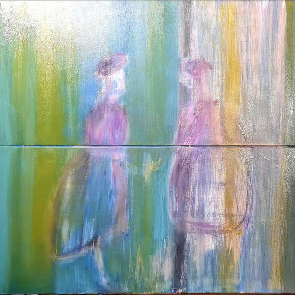 Phalenes Abstract Painting Claudia De La Hoz - Subjektiv.art